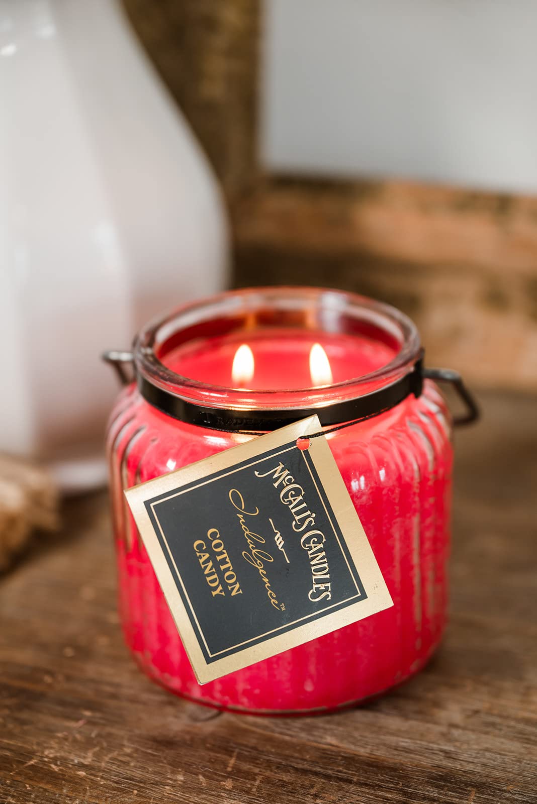 McCall's Fresh Apple Scented Candle - 18 oz Soy Wax Jar for Home, Office & Relaxation | Long-Lasting Fragrance for Aromatherapy & Cozy Ambiance