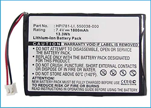 Synergy Digital Printer Battery - 1800mAh Li-ion 7.4V Replacement for Intermec 550038-000 & HPI781-LI - High Capacity Compatible with Intermec Printers | Perfect for Warehouse Barcode Labeling & Retail Inventory Management