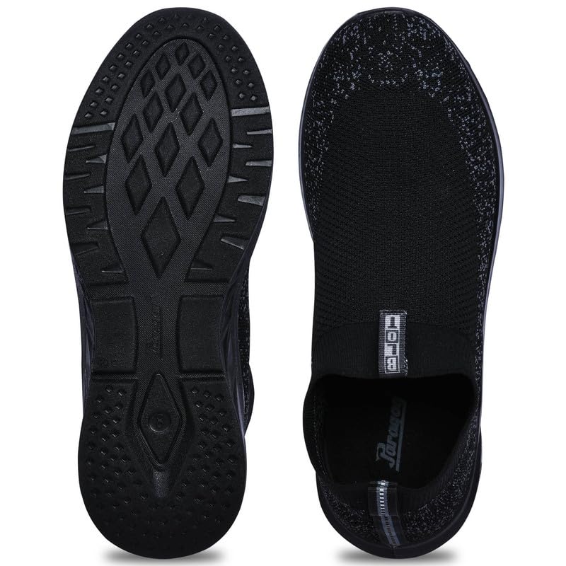 PARAGON PUK3504GS Men's Breathable Knit Walking Shoes - Lightweight Comfortable Cushioned Sneakers with Elastic Ankle Support | Stylish Athletic Shoes for Walking, Running, Gym Workouts & Everyday Wear