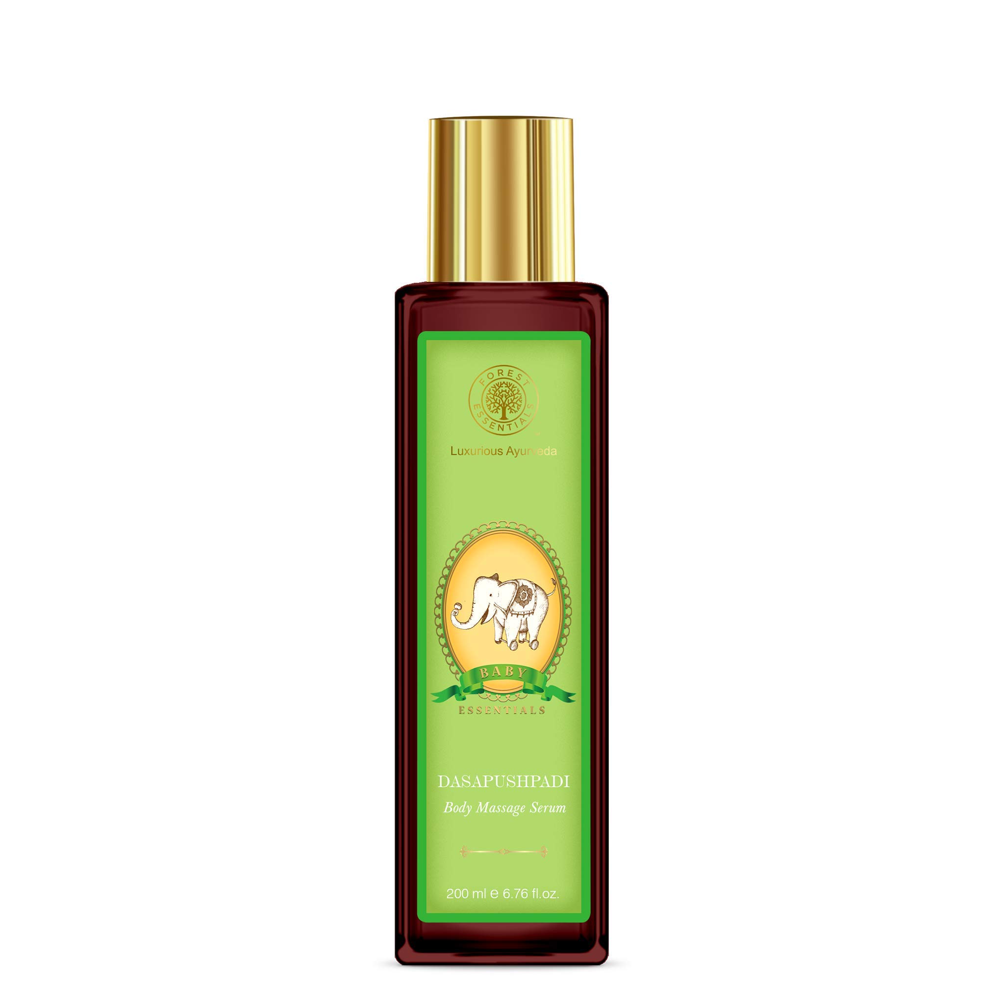 Forest Essentials Baby Hair & Body Dasapushpadi Combo - Organic Ayurvedic Shampoo & Wash for Newborns & Infants | Gentle Cleansing for Sensitive Skin | Perfect for Daily Bath Time & Baby Care Routine