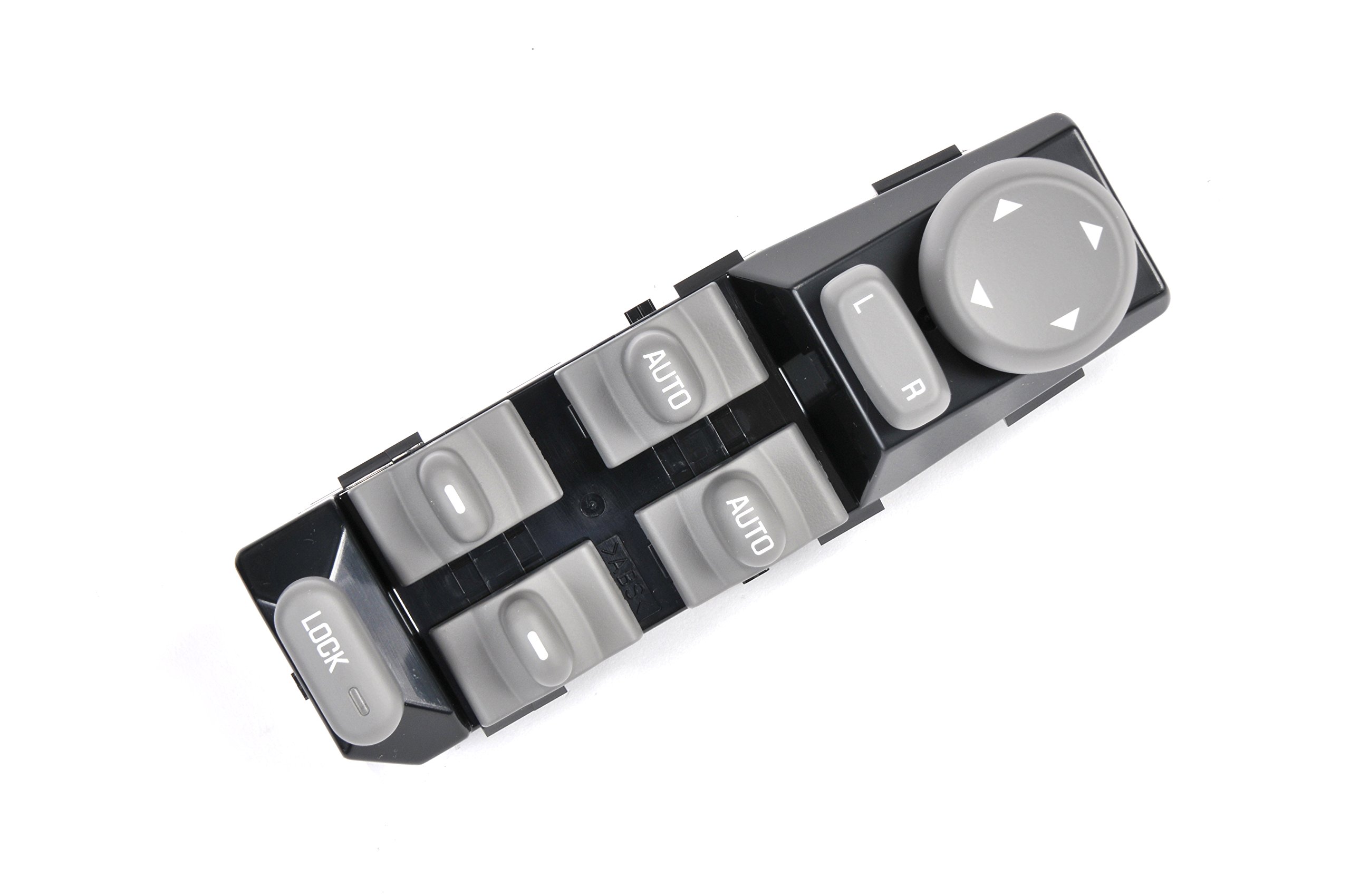 ACDelco GM Genuine Parts 25654378 Dark Gray Front Driver Side Power Window Switch & Door Control Module - Perfect for Chevy Silverado, GMC Sierra Truck Door Panel Repair & Window Control Replacement