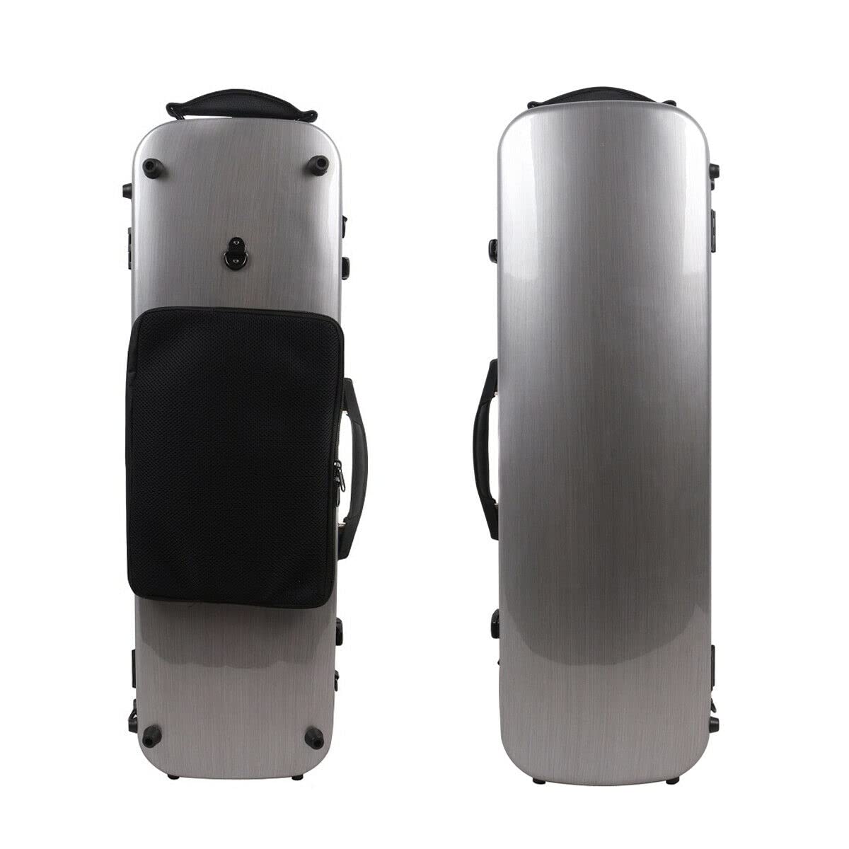Premium 4/4 Violin Case - Mixed Carbon Fiber Hard Shell with Sheet Bag, Top Handle & Adjustable Shoulder Strap | Durable Violin Protection for Travel, School & Professional Use