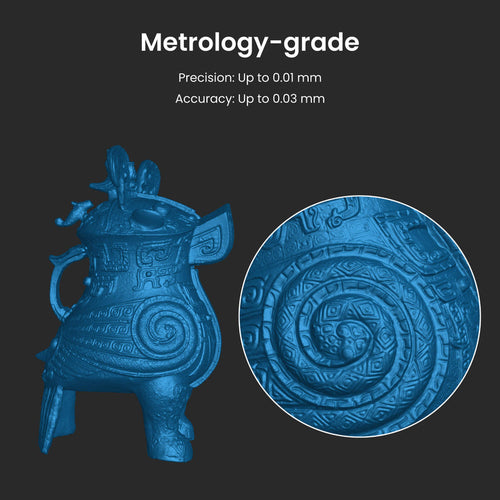 Revopoint MetroX 3D Scanner - Blue Laser & Full-Field Structured Light Technology | High-Precision 3D Scanning for Industrial Design, Reverse Engineering & Quality Control