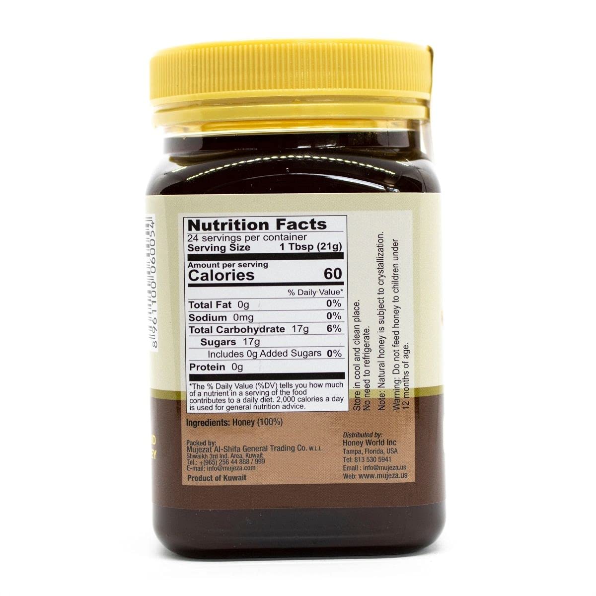 Premium Organic Black Seed Honey - 100% Natural Raw, Non-GMO, Gluten-Free (Pack of 6, 17.6oz Each) - Immune System Booster, Cold & Allergy Relief - Perfect for Tea, Toast & Healthy Recipes