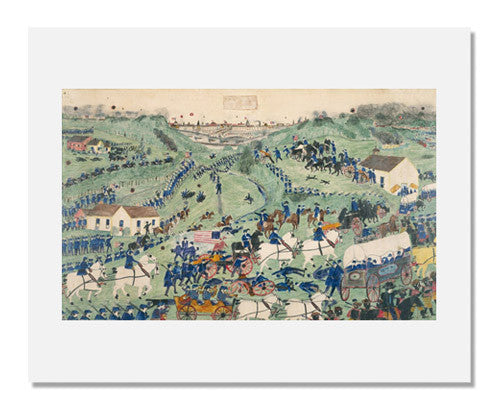 Original Civil War Art Print - Grant's First Attack at Vicksburg Battle Scene | Historical Wall Decor for Home, Office & Classroom