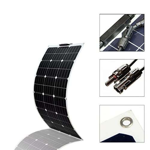 100W 18V Flexible Solar Panel Kit - Portable Solar Charger for Home, Car, RV, Boat & Camping | Waterproof & Lightweight for Outdoor Adventures