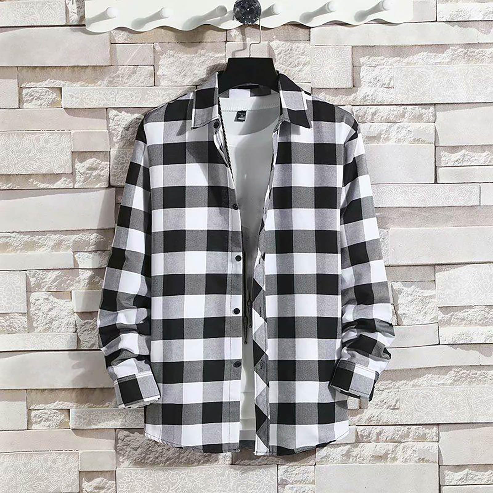 Men's Slim Fit Vertical Striped Dress Shirts - Stretch Oxford Button Down Long Sleeve Business Casual Shirt for Office, Party & Formal Wear - Camisas Hombre Elegante