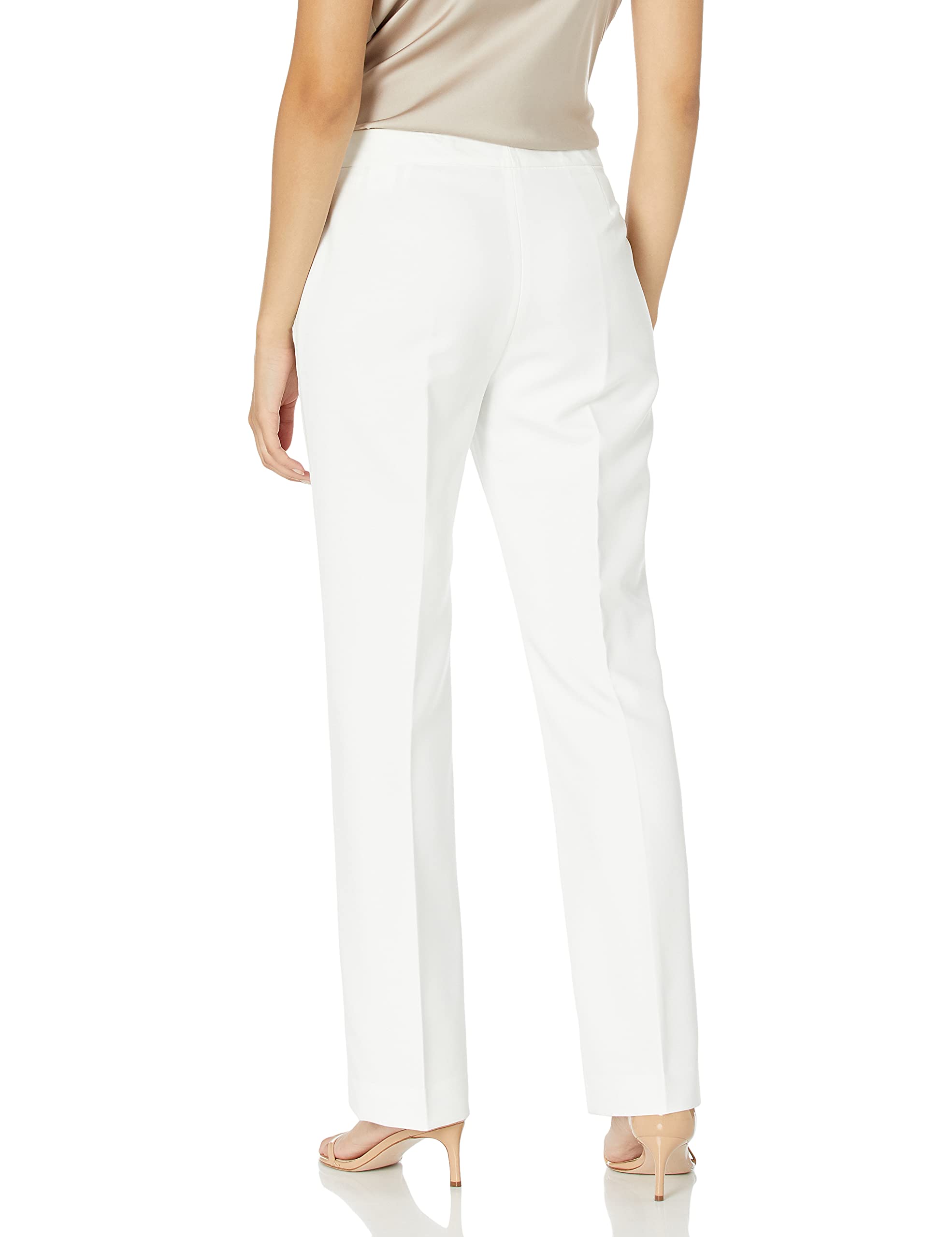 Women's Petite Tweed 2-Button Notch Collar Pant Suit Set - Professional Office Wear & Formal Business Attire for Women