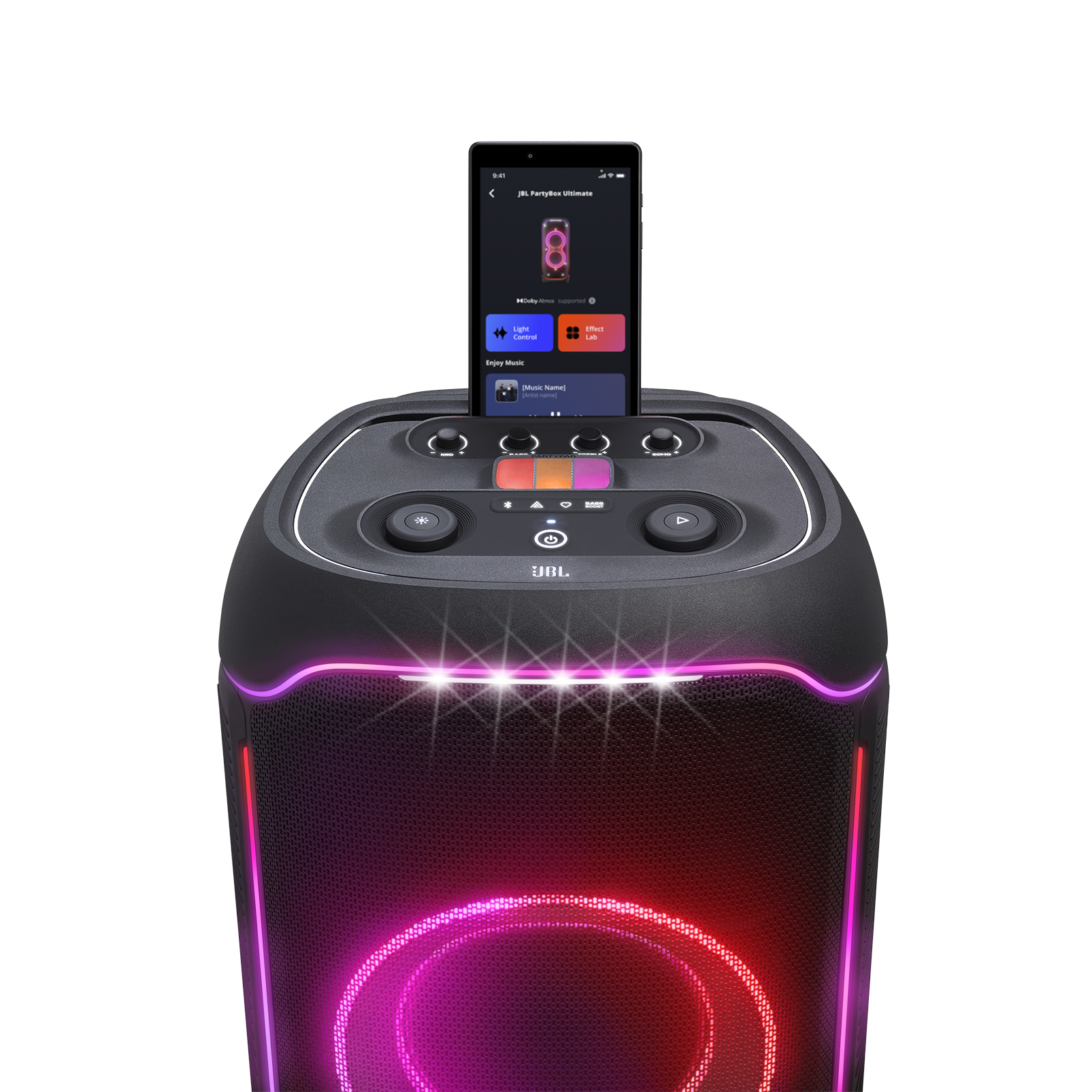 JBL PartyBox Ultimate 1100W Portable Bluetooth Party Speaker with Pro Sound & Light Show - Perfect for Outdoor Events, Parties, and Home Entertainment