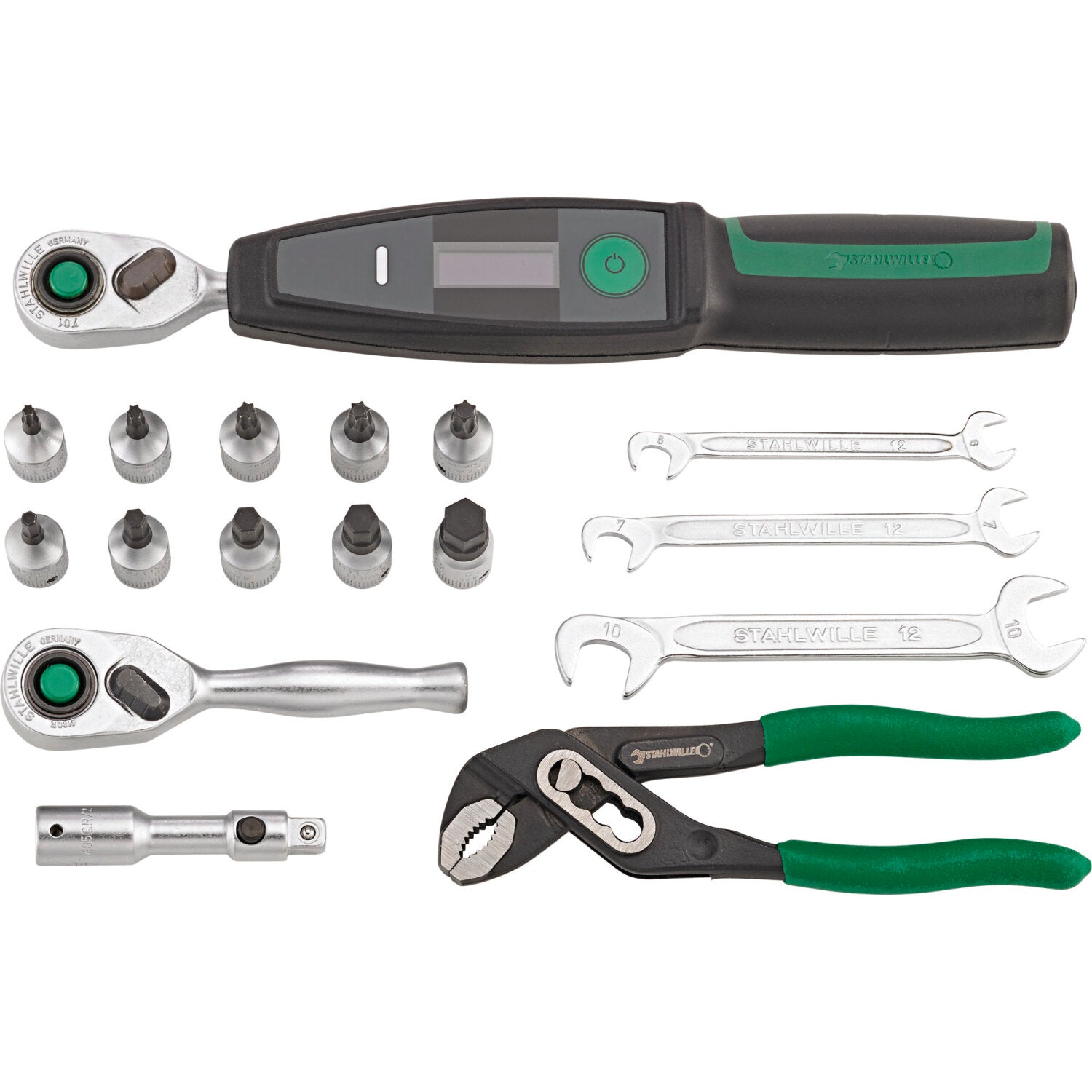 Stahlwille 96500001 Premium Bicycle Repair Tool Kit in Durable Textile Bag - Perfect for Bike Maintenance & On-the-Go Repairs