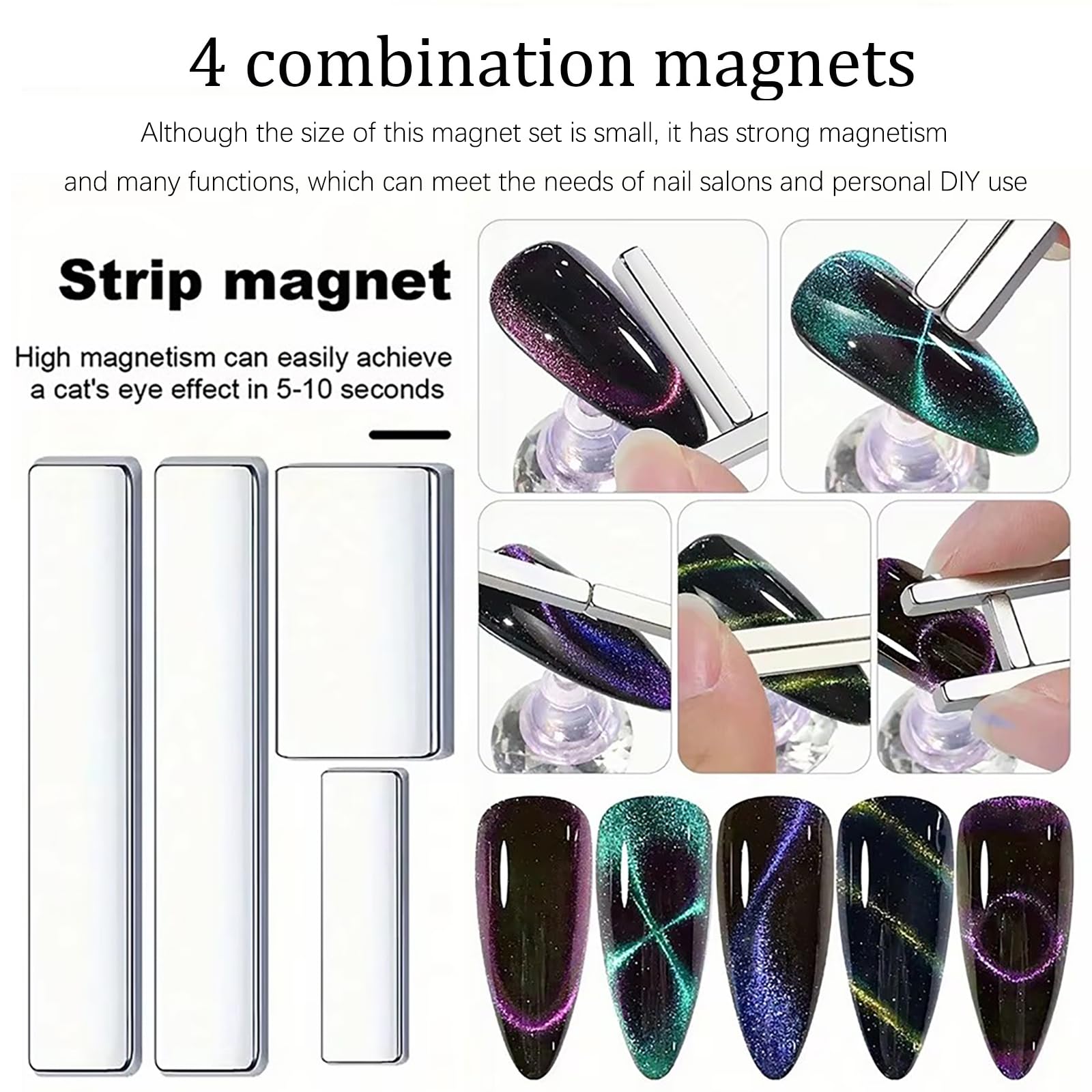 38Pcs Magnetic Cat Eye Gel Nail Polish Set with Magnet Sticks - 3D Nail Art Design Tools & Accessories for Salon, Home Manicure, Party Nails, and Professional Nail Artists