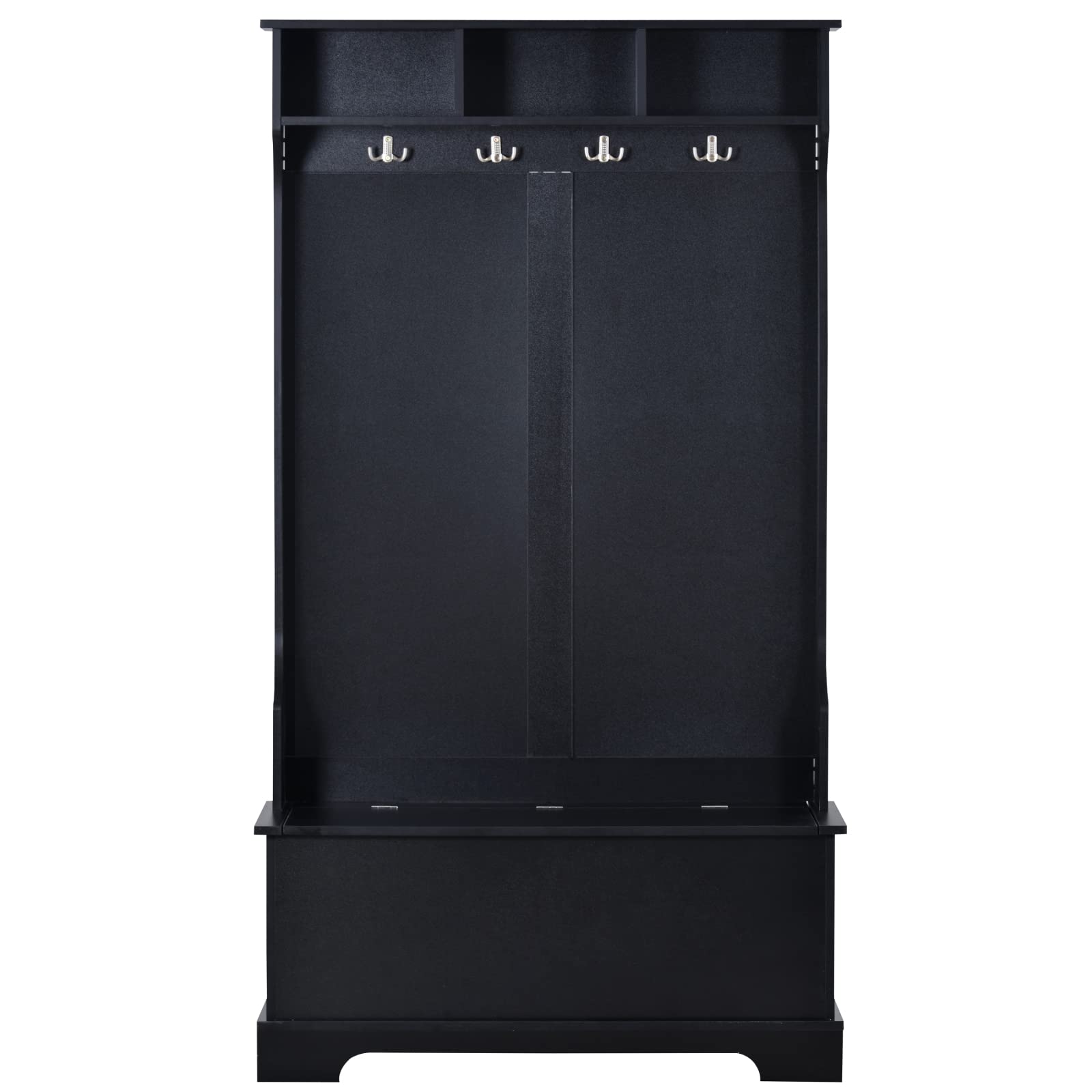3-in-1 Entryway Hall Tree with Storage Bench, Coat Rack & Shelf Organizer - 70