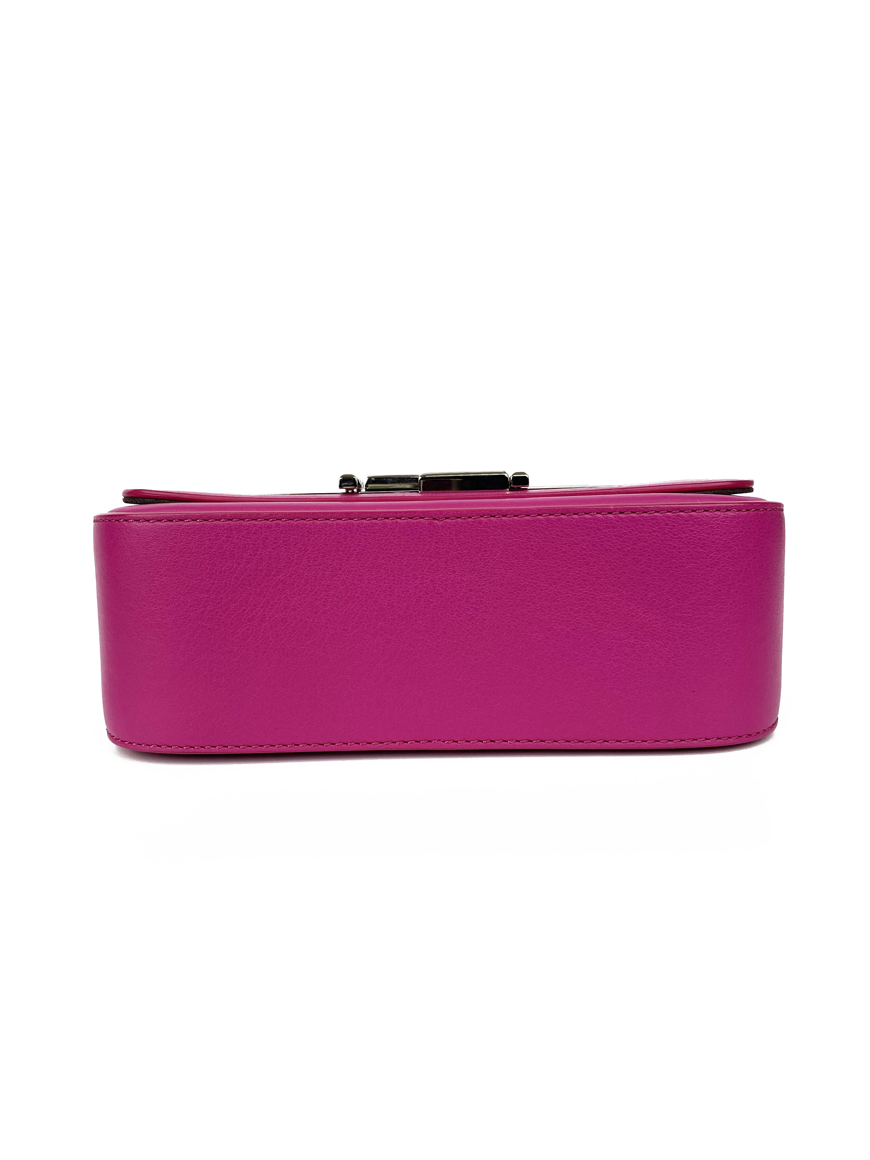 Fendi Magenta 3 Baguette Bag - Luxury Shoulder Handbag for Women | Trendy Crossbody Purse for Party, Dating & Everyday Use