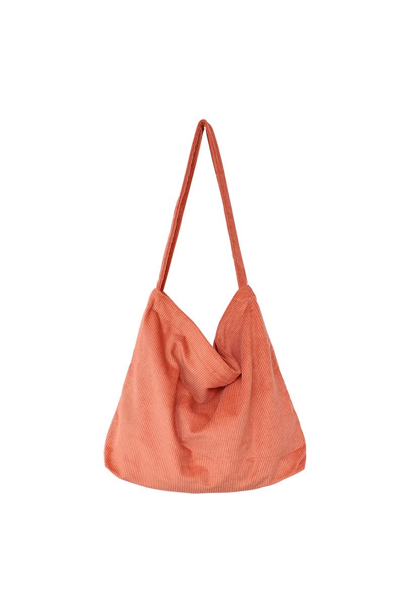 Stylish Women's Corduroy Tote Bag - Large Capacity Shoulder Bag for School, Work, Shopping & Travel | Casual Hobo Handbag for Everyday Use