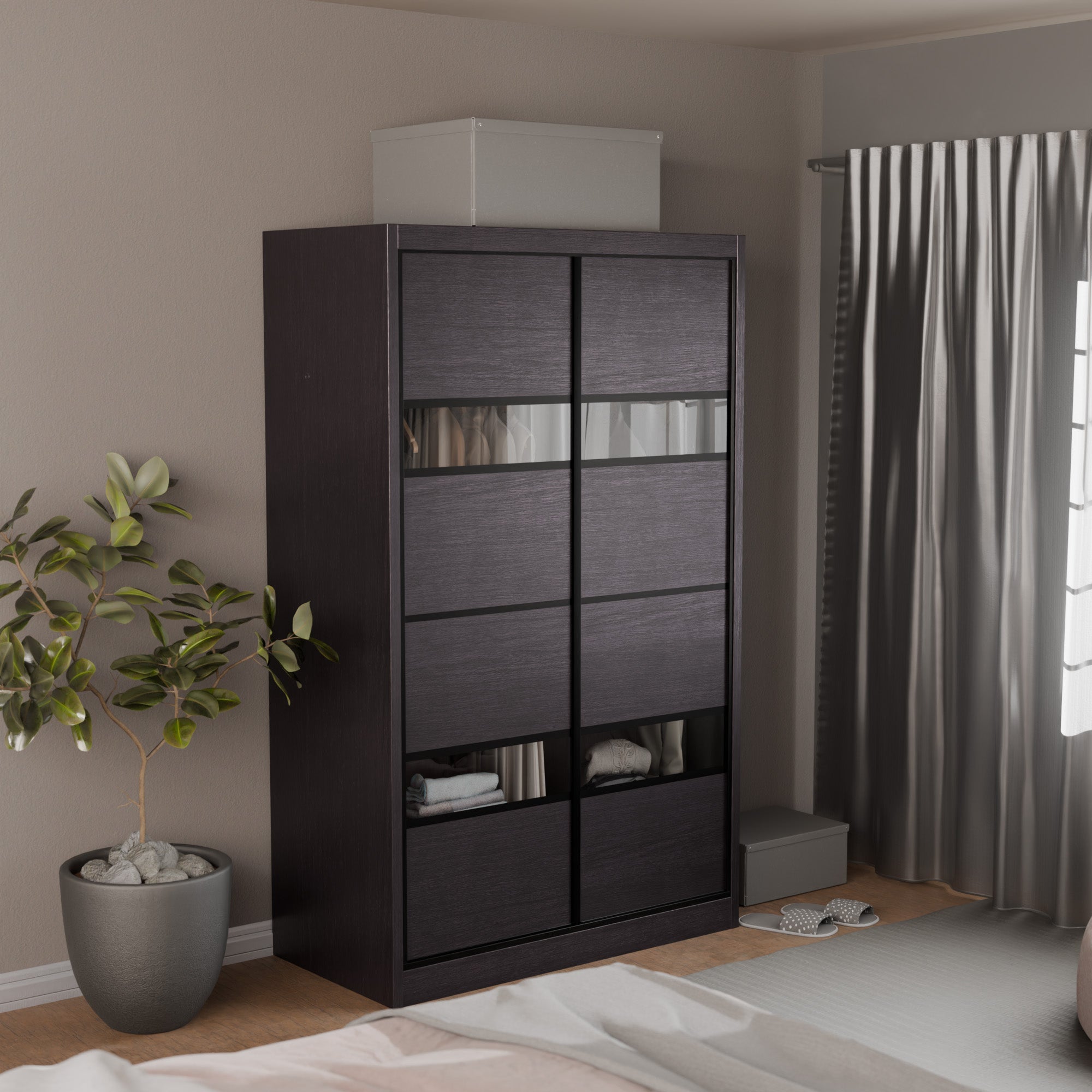 Josie Modular Wardrobe W05 - Customizable Closet Organizer System for Bedroom & Walk-in Closets | Space-Saving Storage Solution for Clothes, Shoes & Accessories