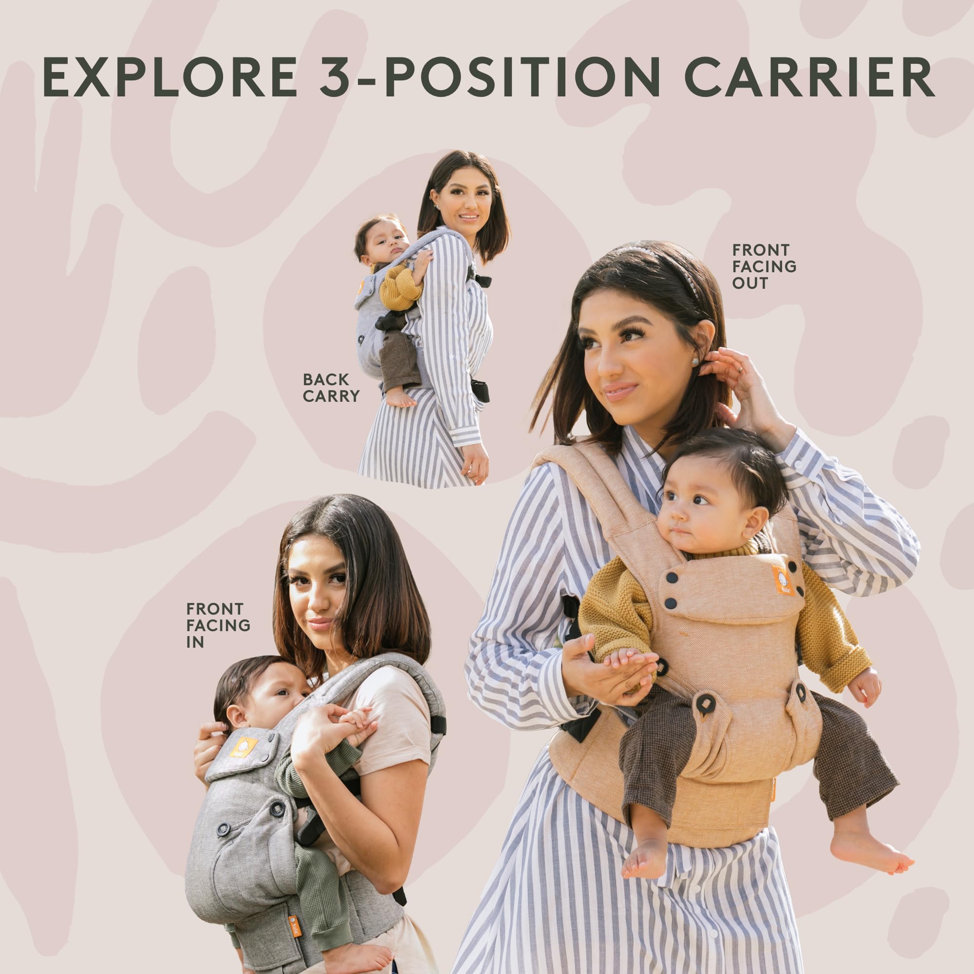 Tula Coast Explore Mesh Baby Carrier - Adjustable Newborn to Toddler Carrier (7-45 lbs) | Ergonomic Design with Multiple Carrying Positions | Perfect for Hiking, Travel & Daily Use (Coast Graphite)