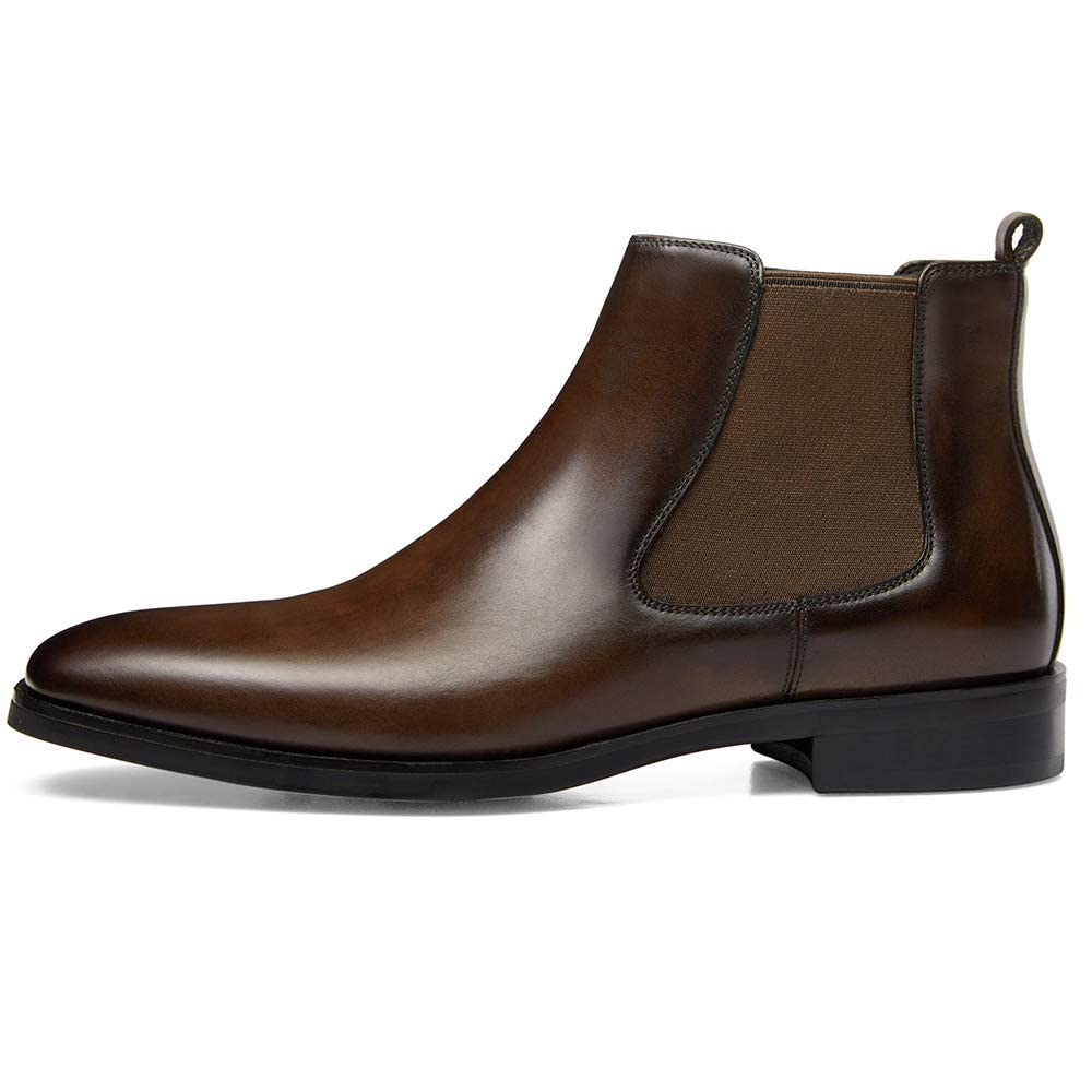 GIFENNSE Men's Chelsea Boots - Genuine Leather Dress Boots for Men | Stylish & Comfortable for Office, Casual & Formal Occasions