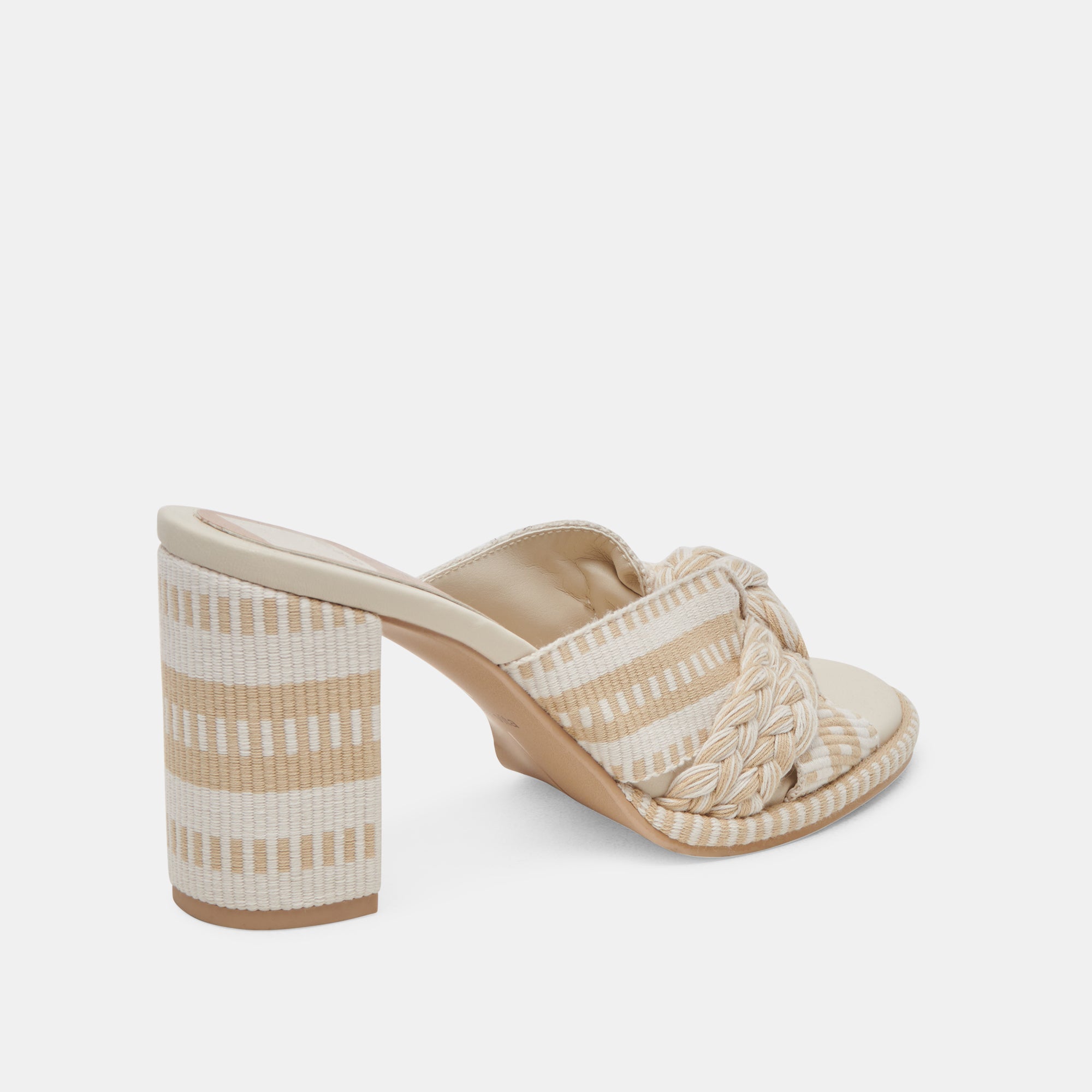 Brilah Natural Multi Woven Heels for Women - Comfortable & Stylish Summer Sandals for Weddings, Parties & Date Nights