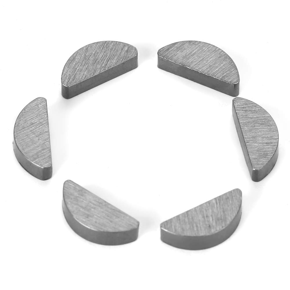 Premium Woodruff Key Assortment Kit - High-Carbon Steel Small Size Semicircle Keys for Easy Installation | Perfect for Automotive, Machinery & Industrial Equipment Repairs
