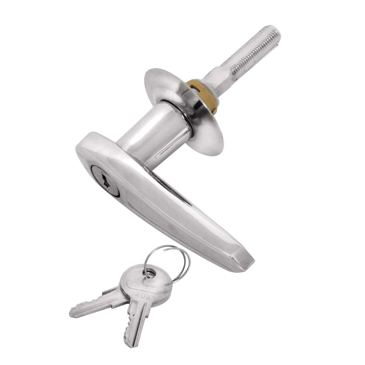Vintage Chrome Handle for 1928-1931 Ford Model A Deck & Rumble Lid - Classic Car Restoration Part - Perfect for Antique Auto Enthusiasts & Show Car Builders