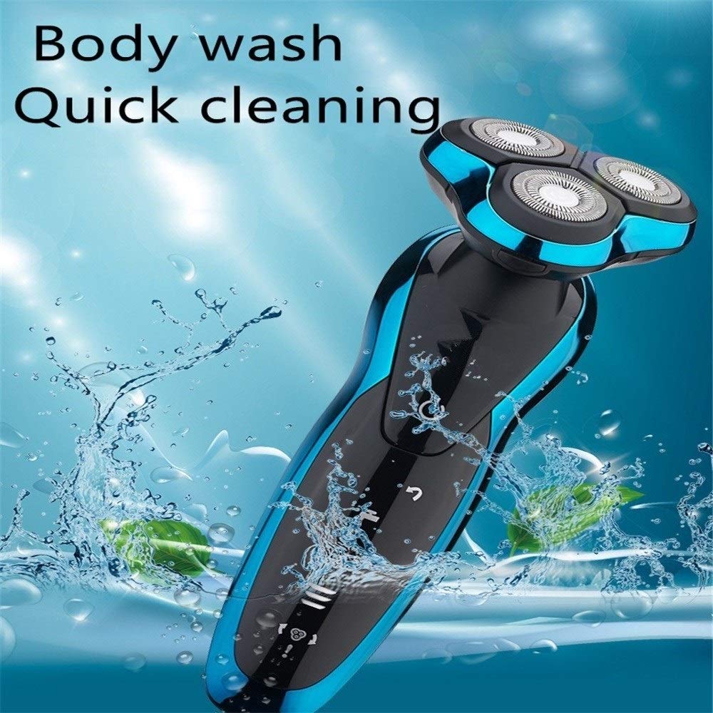 4D Electric Shaver for Men - Waterproof Floating Head Beard Trimmer with Washable Blades | Perfect for Travel, Gym & Daily Grooming