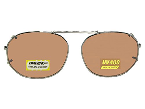 Pewter-non Polarized Amber Brown Lens