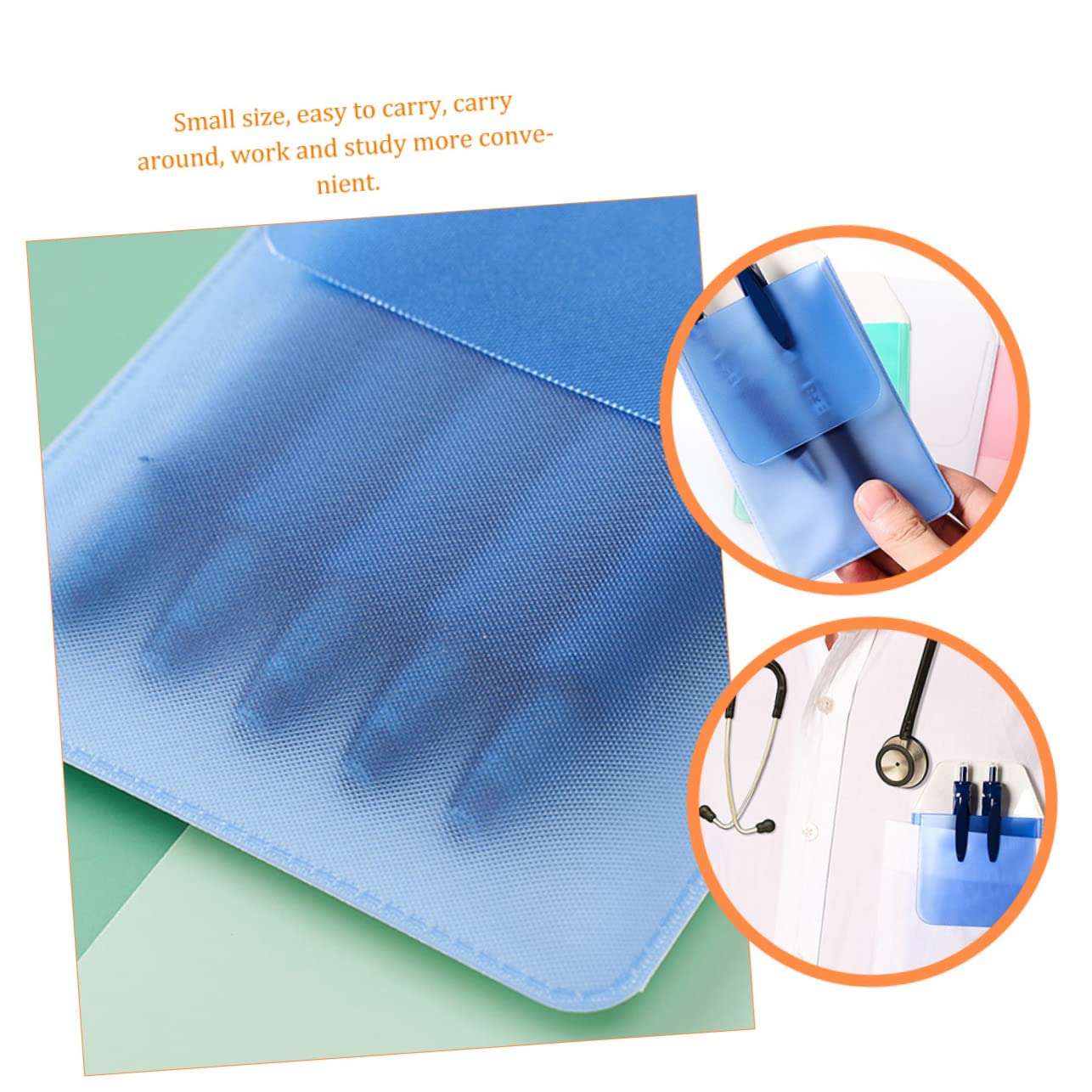 12-Pack PVC Doctor Pen Holders - Anti-Loss Leak-Proof Pencil Pouch for Nurses & Medical Professionals | Hospital Accessory Organizer for Stethoscopes, Pens & Medical Tools (Ideal for ER, Clinics & Nursing Stations)