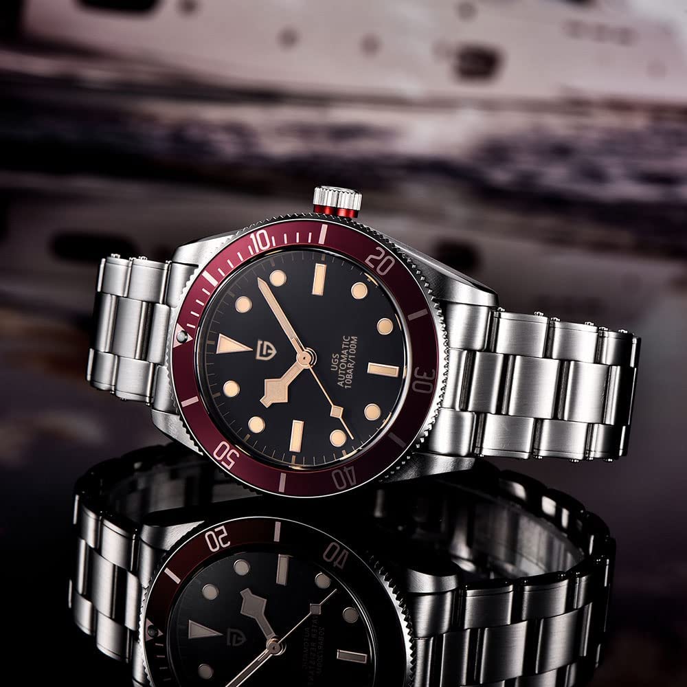 Pagani Design 2022 Automatic Men's Watch with Sapphire Glass & NH35 Movement - 100M Waterproof Business Mechanical Watch for Men - Perfect for Office, Formal Events & Daily Wear