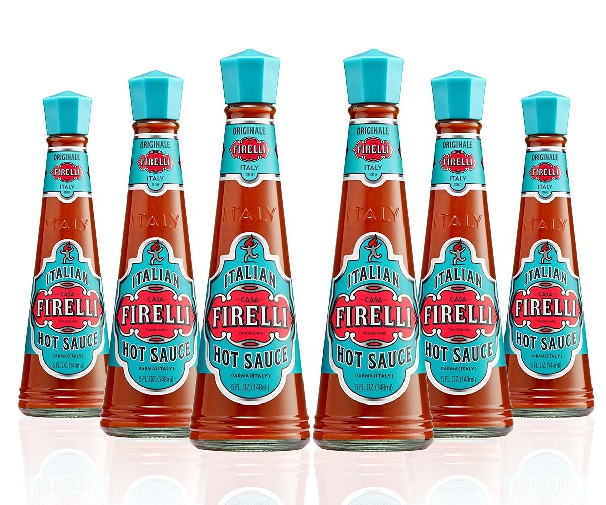 Casa Firelli Italian Hot Sauce - 6 Pack (6x 148ml) | Premium Spicy Condiment for Pizza, Pasta & Grilled Meats | Authentic Italian Flavor