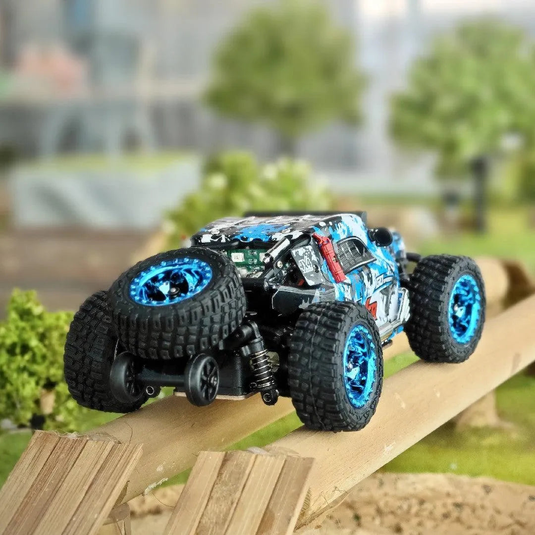 WLTOYS 284161 2.4G 4WD 1/28 Scale 30KM/H High Speed Brushed RC Off-Road Truck with LED Lights - Perfect for Indoor & Outdoor Racing, Backyard Adventures and Kids Birthday Gifts