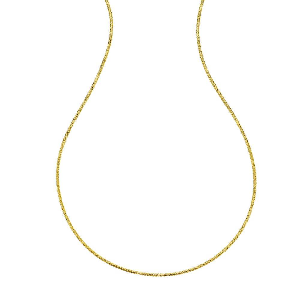 14K Gold 1.9mm Sparkle Spring Chain Necklace - Dainty Layering Jewelry for Women, Perfect for Everyday Wear & Special Occasions
