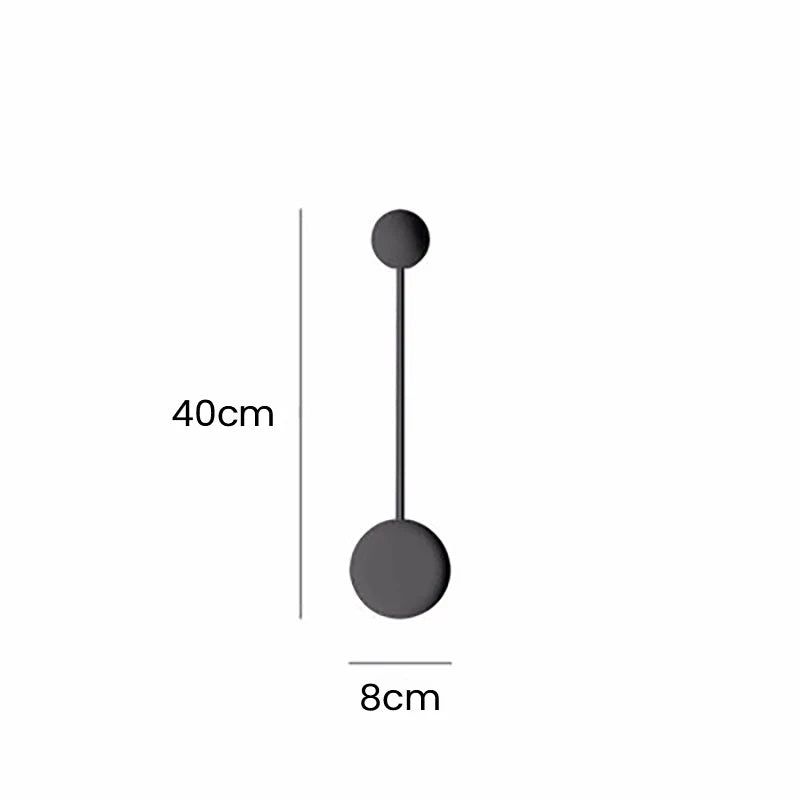 Minimalist Pin Wall Light - Modern LED Sconce for Bedroom, Living Room & Hallway - Elegant Home Lighting Decor - Dimmable & Energy Efficient