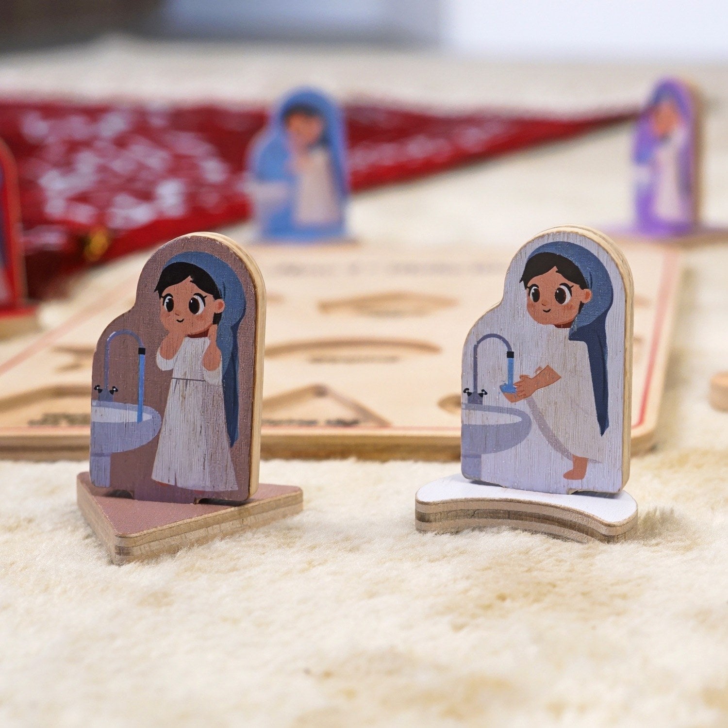 Islamic Wudu Guide for Kids - Fun Educational Play & Islamic Art Decor | Perfect for Home, Classroom & Mosque Activities