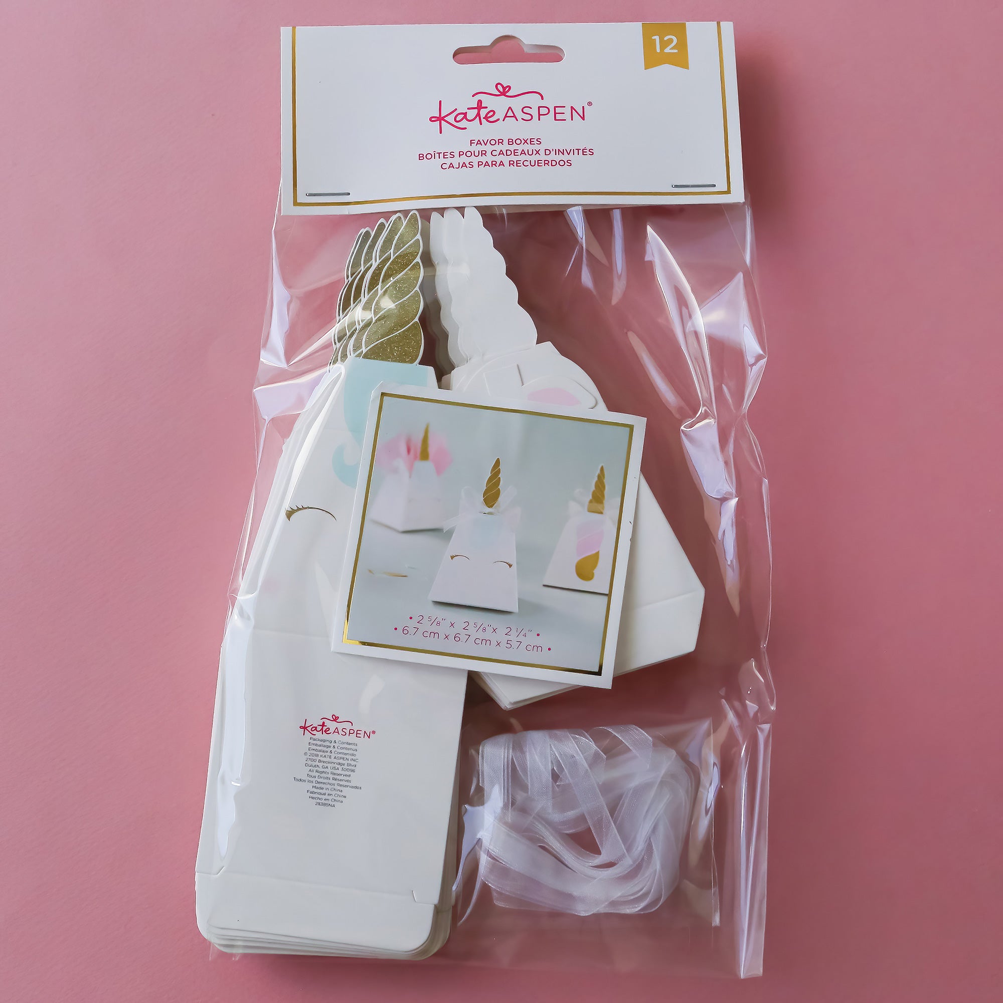 12-Pack Unicorn Party Favor Boxes for Kids Birthday, Baby Shower & Celebration - Cute Gift Boxes for Goodie Bags, Candy & Treats