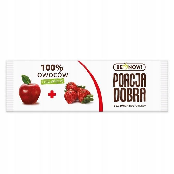 Be Now! Healthy Fruit Bars - Apple & Strawberry (24 Pack) | 100% Natural Sugar Free Vegan Snacks for Kids & Adults | Non-GMO, Gluten-Free Fruit Snack Bars | Perfect for Lunchboxes, Hiking & On-the-Go Energy