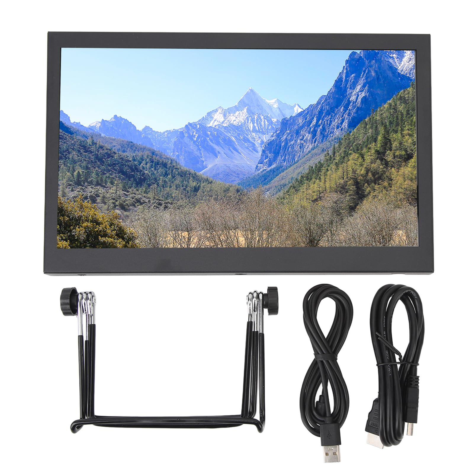Fabater 10.1 Inch Portable Monitor - HD HDMI USB C External Display, 1024x768 Travel Second Screen with Dual Speakers for Laptop, PC, Phone, Mac, Xbox - Ideal for Gaming, Work, and Entertainment on the Go