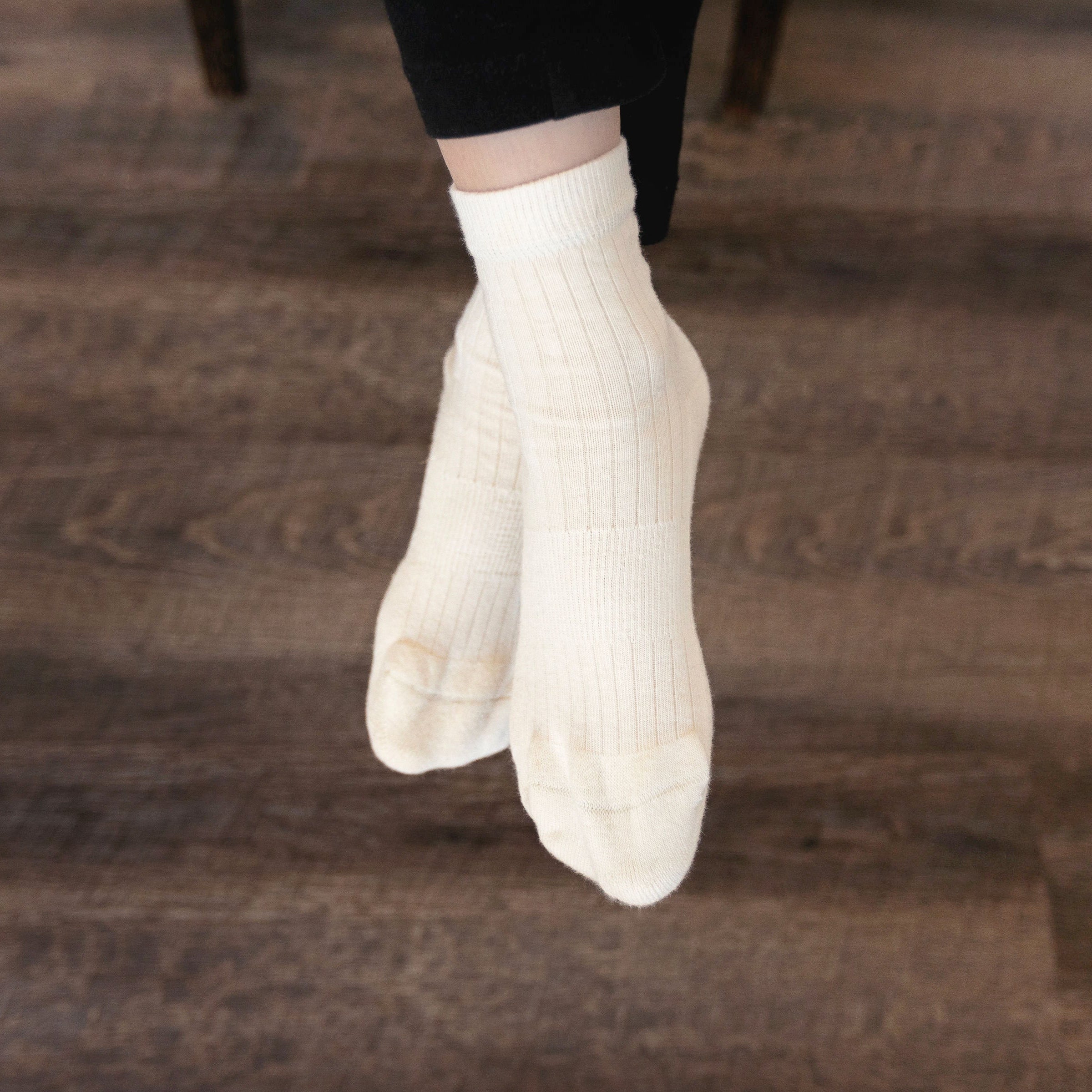 Organic Cotton Kids Socks - Midweight Quarter Pacers - 97% Cotton - Comfortable & Breathable for School, Sports & Everyday Wear