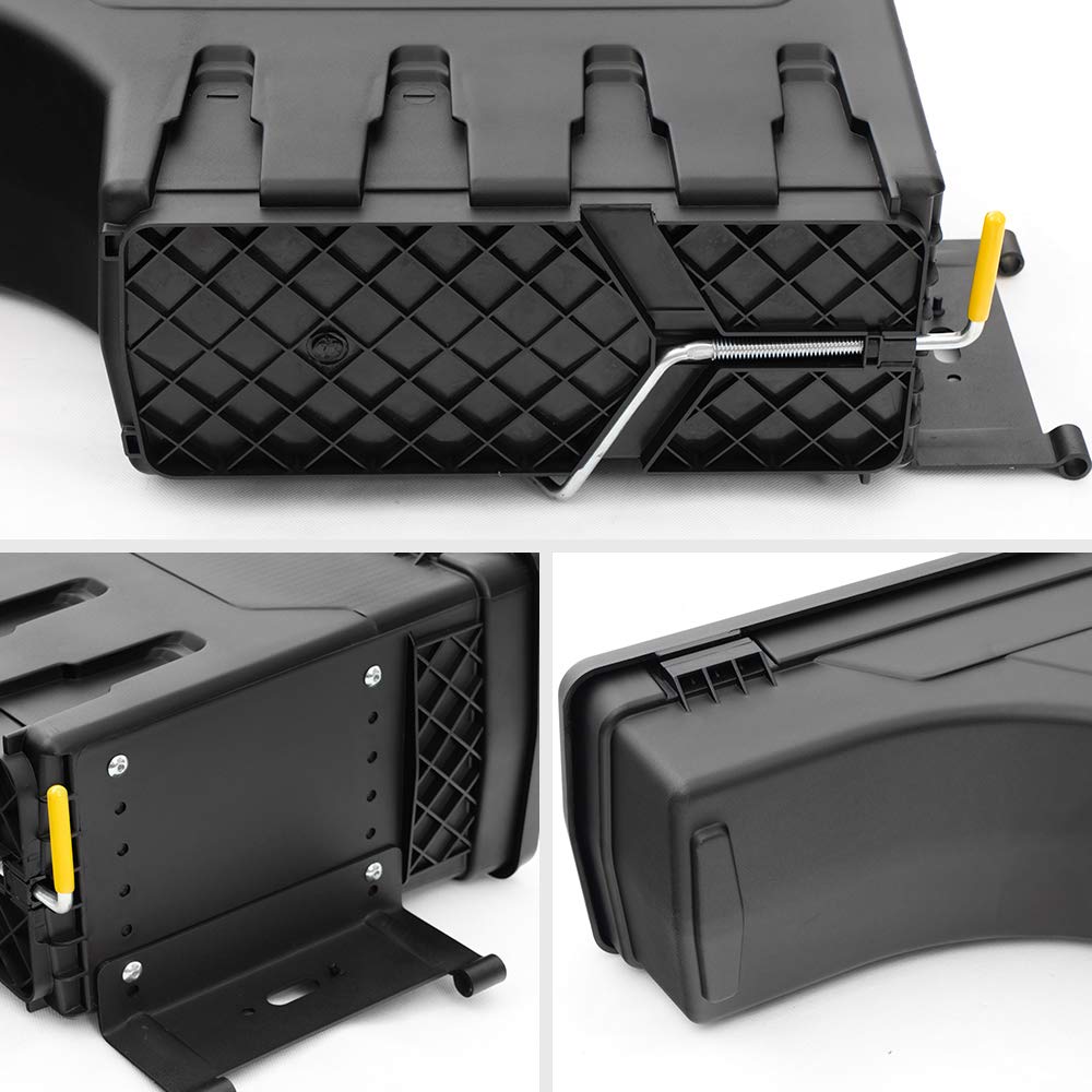 CHEDA Truck Bed Toolbox Storage for 2005-2020 Toyota Tacoma | Right Side Black Tool Box | Durable Cargo Organizer for Camping, Work & Off-Road Adventures