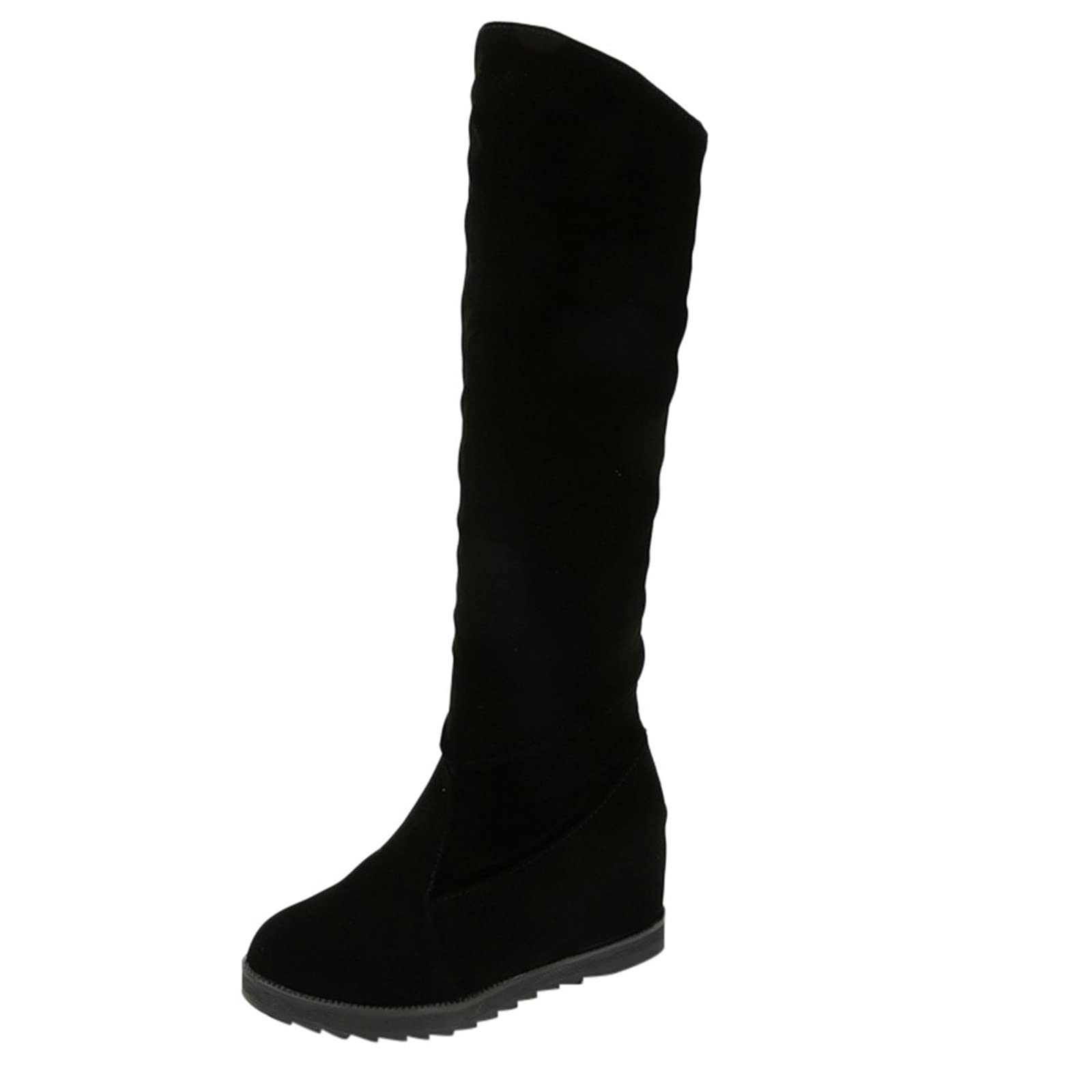Women's Sexy Over Knee High Heel Boots - Warm Cotton Winter Elastic Long Boots for Ladies - Perfect for Autumn, Winter & Party Wear