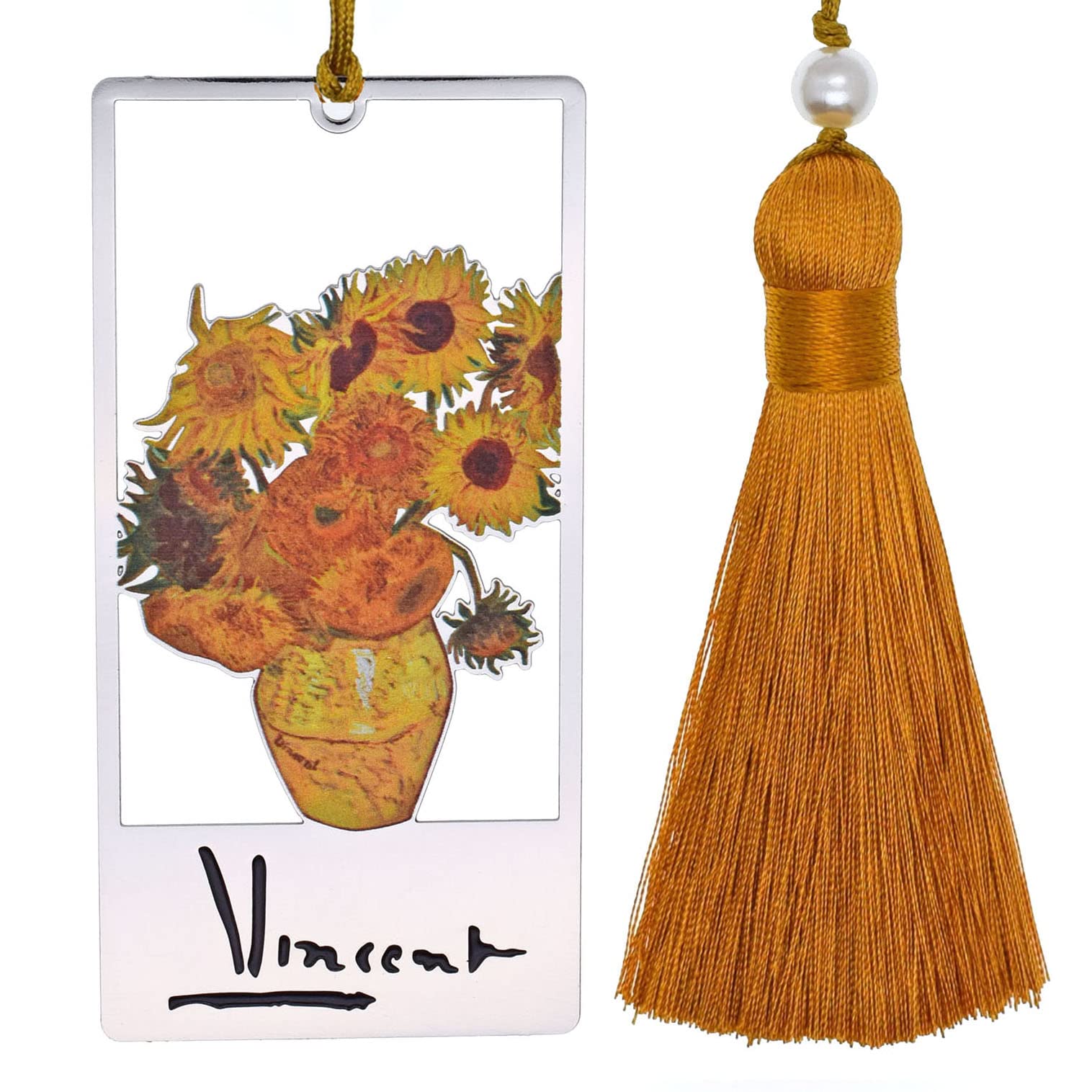 BLBMH 3-in-1 Metal Van Gogh Bookmark Set - Sunflower Design | Unique Birthday, Mother's Day & Teacher Appreciation Gift for Women, Book Lovers & Graduates | Perfect Reading Accessory for Bookworms & Literary Enthusiasts