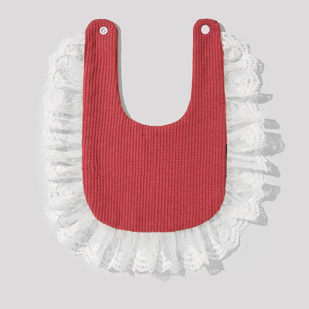 Surakey Baby Muslin Bandana Drool Bibs - Adjustable Soft Cotton Teething Bib for Newborns & Infants, Absorbent Drool Towel & Food Bib - Perfect for Feeding, Teething, and Daily Use (White)