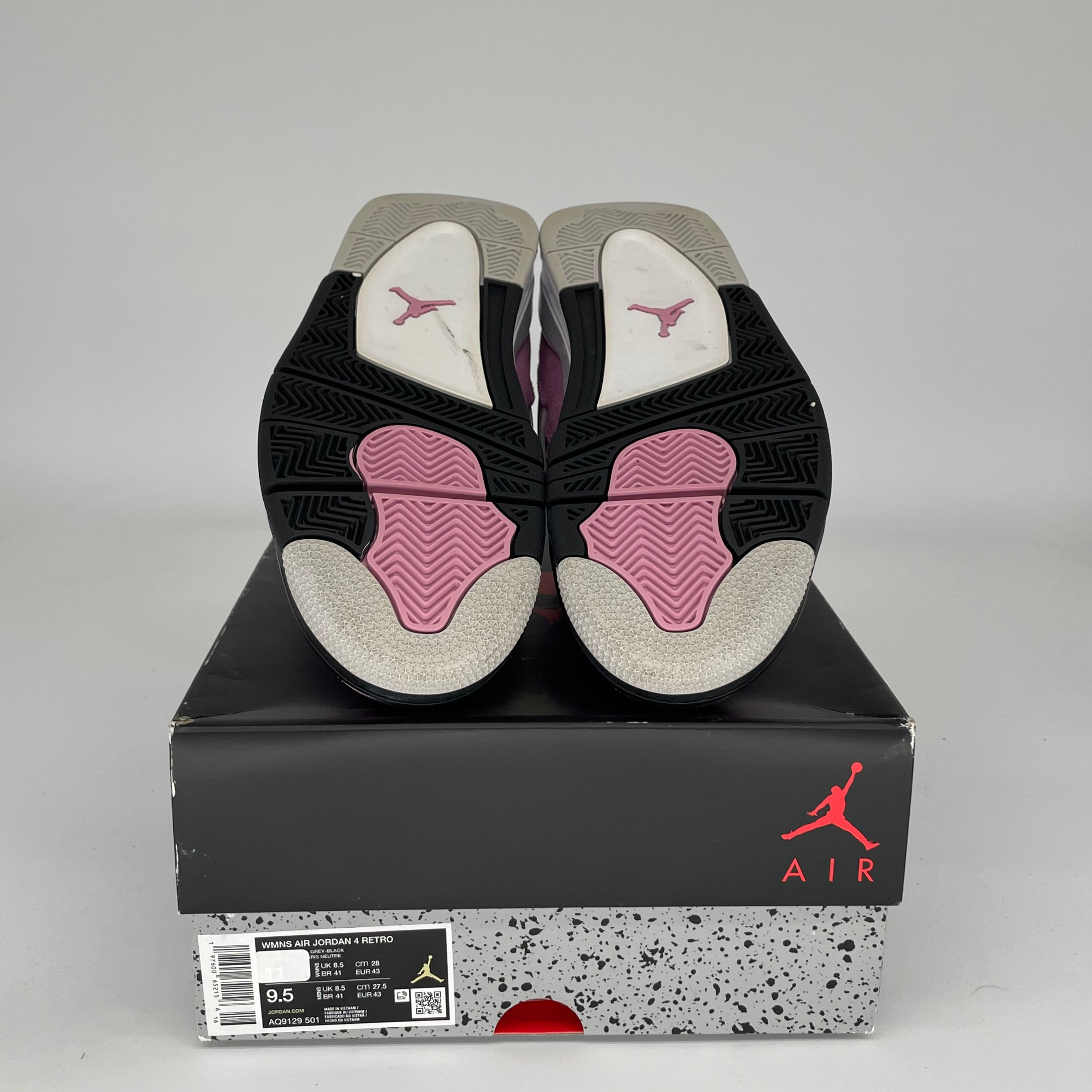 AIR JORDAN 4 ORCHID W Women's Sneakers - Size 9.5/11W - Style AQ9129-501 - Retro Basketball Shoes for Running, Gym & Streetwear Fashion