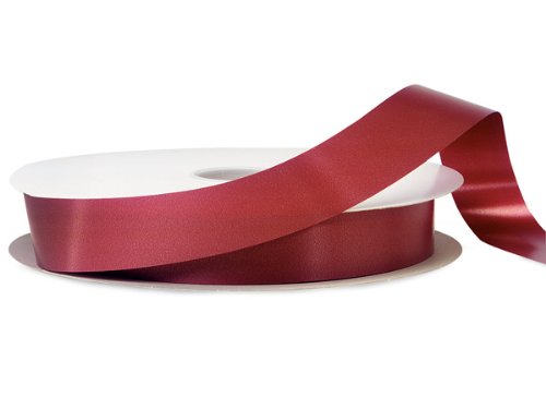 BURGUNDY Poly Ribbon 1-1/4 Inch x 250 Yards - 100% Polypropylene Craft Ribbon (5 Pack Bulk) for Gift Wrapping, Floral Arrangements & DIY Decorations