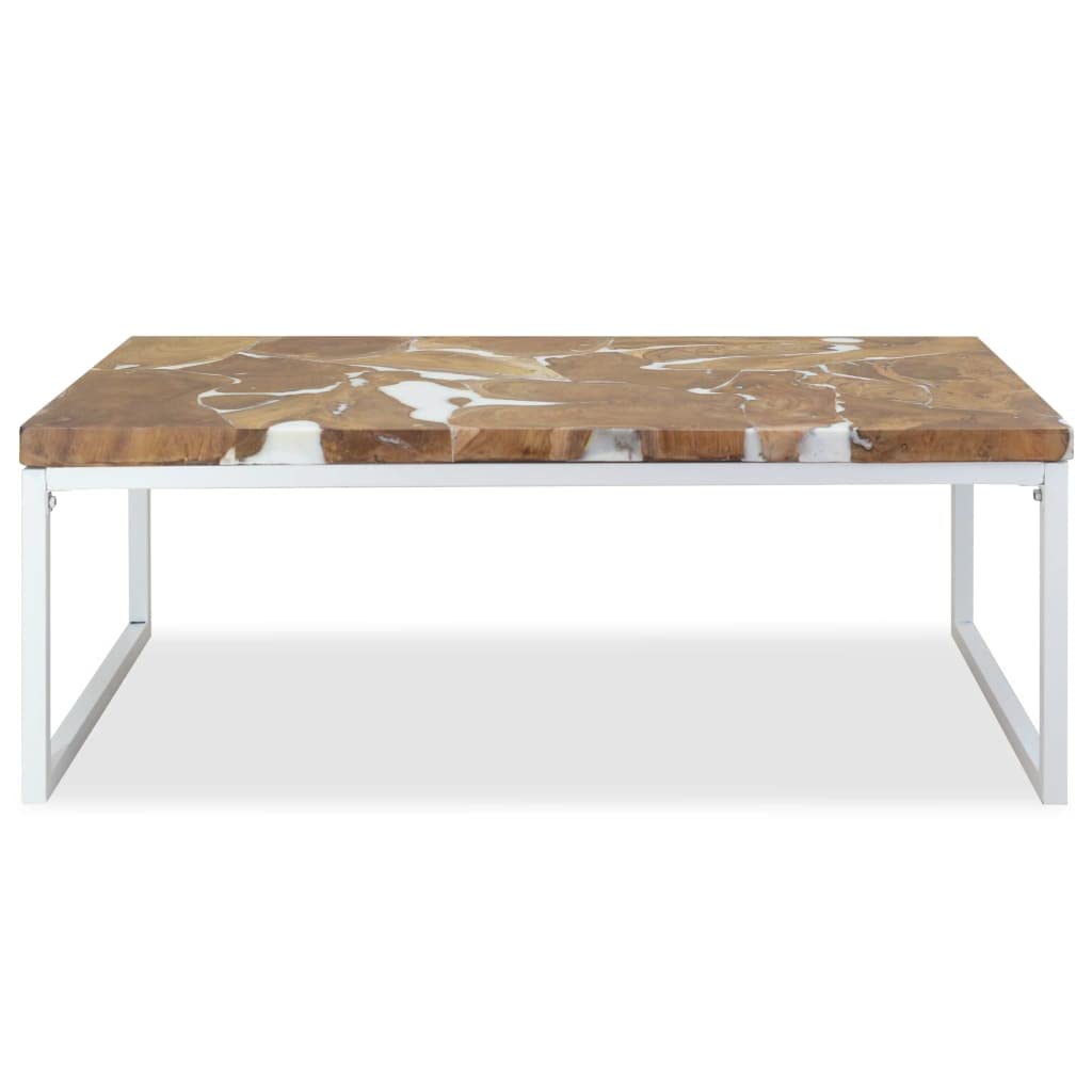 CHARMMA Teak Resin Coffee Table 43.3