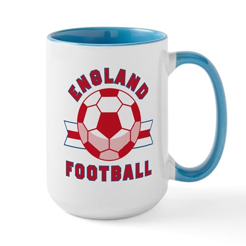 White/Blue Inside - England Football Mugs