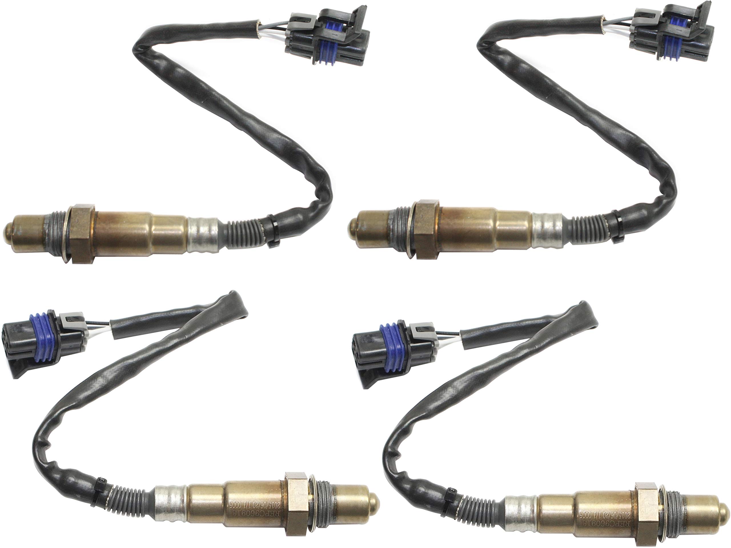 Garage-Pro Oxygen Sensor Set Compatible with 2014-2020 Chevy Impala, 2012-2017 Chevy Traverse & 2015-2016 Chevy Colorado - Front & Rear O2 Sensors (Pre & Post Catalytic Converter) - Improve Engine Performance & Fuel Efficiency