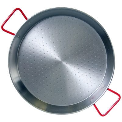 Premium Carbon Steel Paella Pan - 12/14/16 Inch Sizes - Authentic Spanish Design - Perfect for Outdoor Cooking, Camping & Family Gatherings