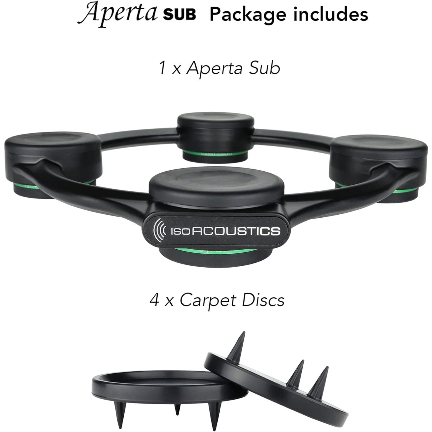 IsoAcoustics Aperta SUB Subwoofer Isolation Stand - Reduce Vibrations & Improve Bass Clarity for Home Theater & Music Studios