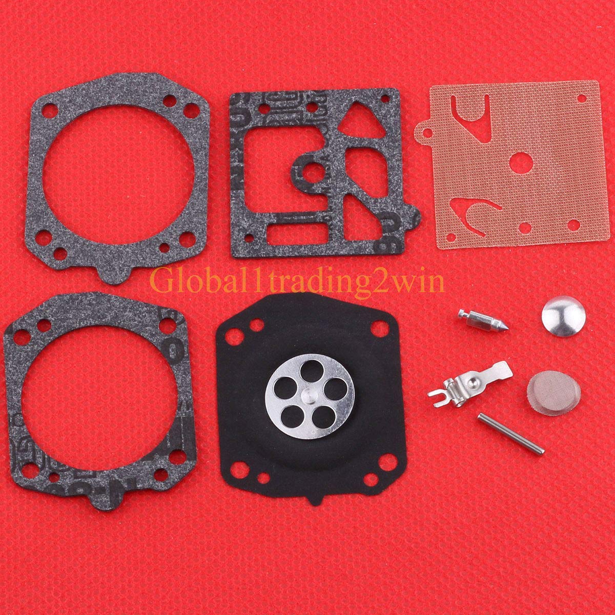 Husqvarna 136 137 141 142 Chainsaw Carburetor Repair Kit - Replacement Parts for Huq & Zama RB-137 - Perfect for Chainsaw Maintenance & DIY Repairs