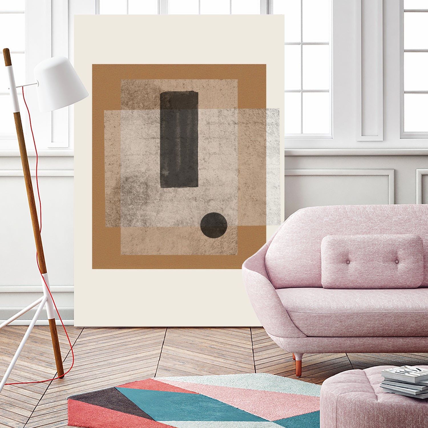 Composition III - Premium Abstract Wall Art Painting for Modern Home & Office Decor | Perfect for Living Room, Bedroom, or Workspace